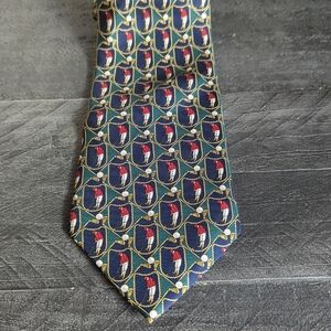 Tommy Hilfiger Golf Theme Neck Tie Imported Silk